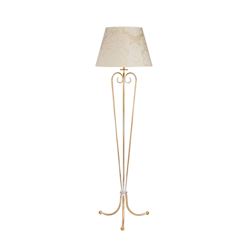 Brilagi - Gulvlampe SONIA 1xE27/15W/230V cremefarvet/patina