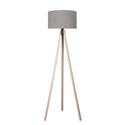 Brilagi - Gulvlampe VELVET 1xE27/60W/230V beige/grå