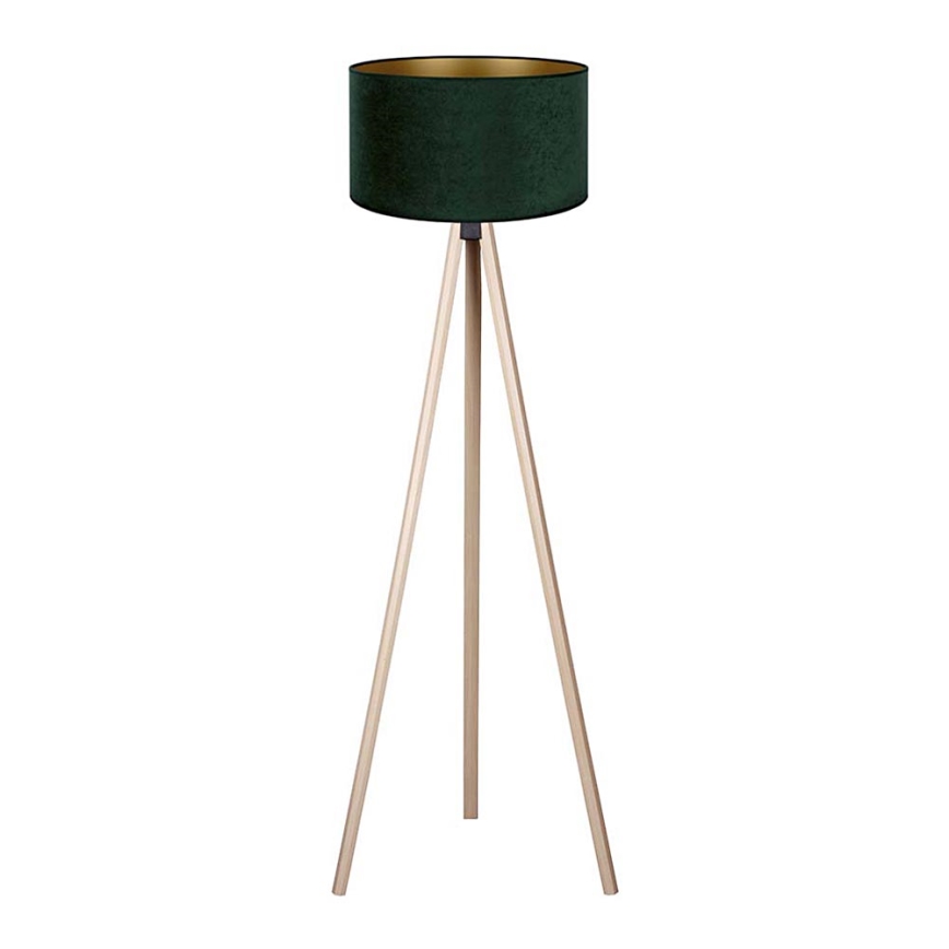 Brilagi - Gulvlampe VELVET 1xE27/60W/230V beige/grøn