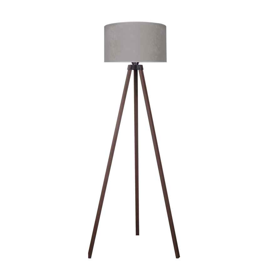 Brilagi - Gulvlampe VELVET 1xE27/60W/230V brun/grå