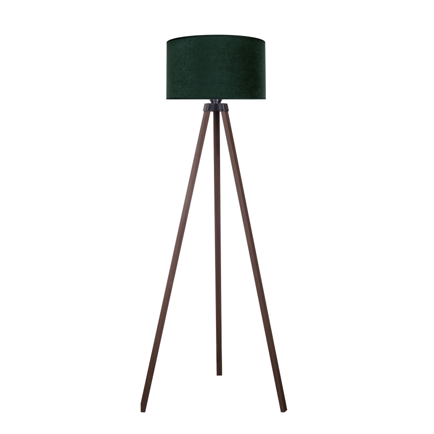 Brilagi - Gulvlampe VELVET 1xE27/60W/230V brun/grøn