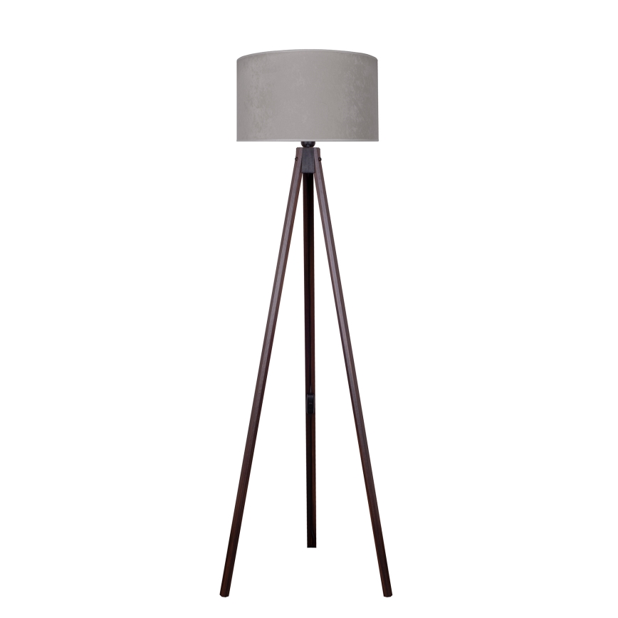 Brilagi - Gulvlampe VELVET 1xE27/60W/230V wenge/grå