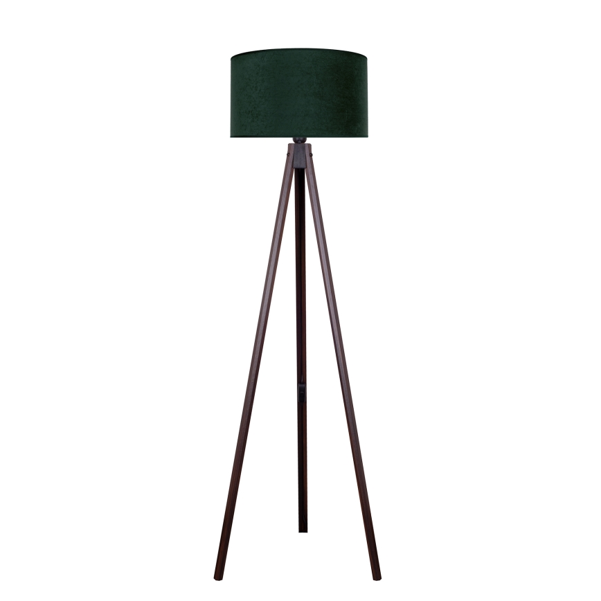 Brilagi - Gulvlampe VELVET 1xE27/60W/230V wenge/grøn