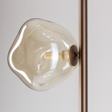 Brilagi - Gulvlampe VULCANO 3xG9/8W/230V bronze/røget beige
