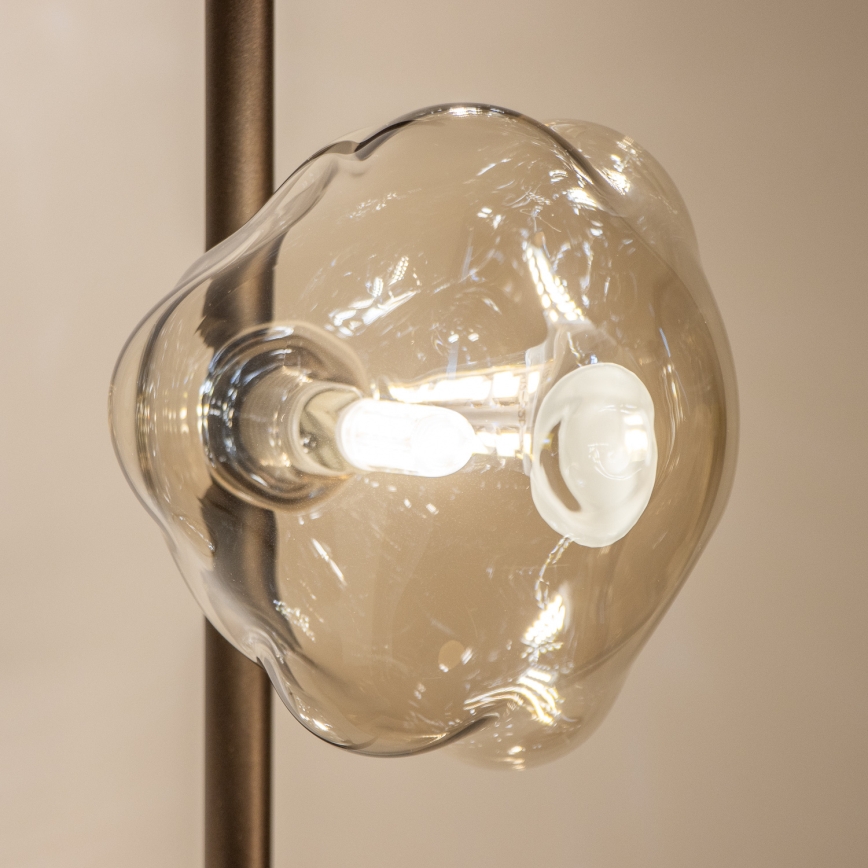 Brilagi - Gulvlampe VULCANO 3xG9/8W/230V bronze/røget beige