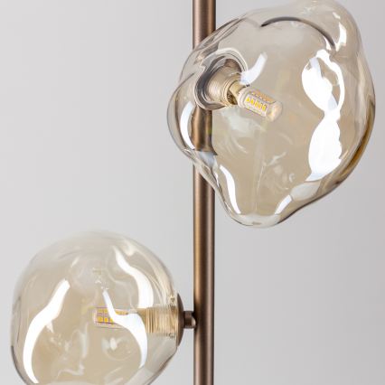 Brilagi - Gulvlampe VULCANO 3xG9/8W/230V bronze/røget beige