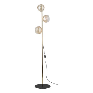 Brilagi - Gulvlampe VULCANO 3xG9/8W/230V guld/røget beige