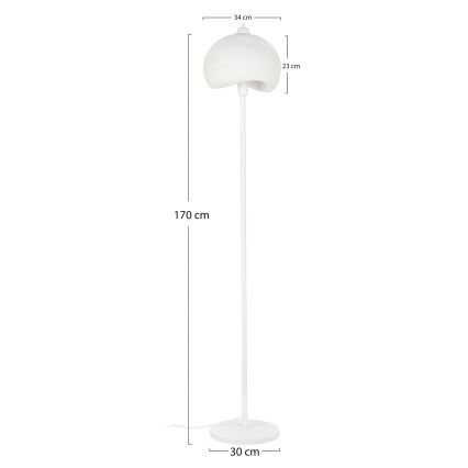 Brilagi - Gulvlampe WABI SABI 1xE27/40W/230V hvid