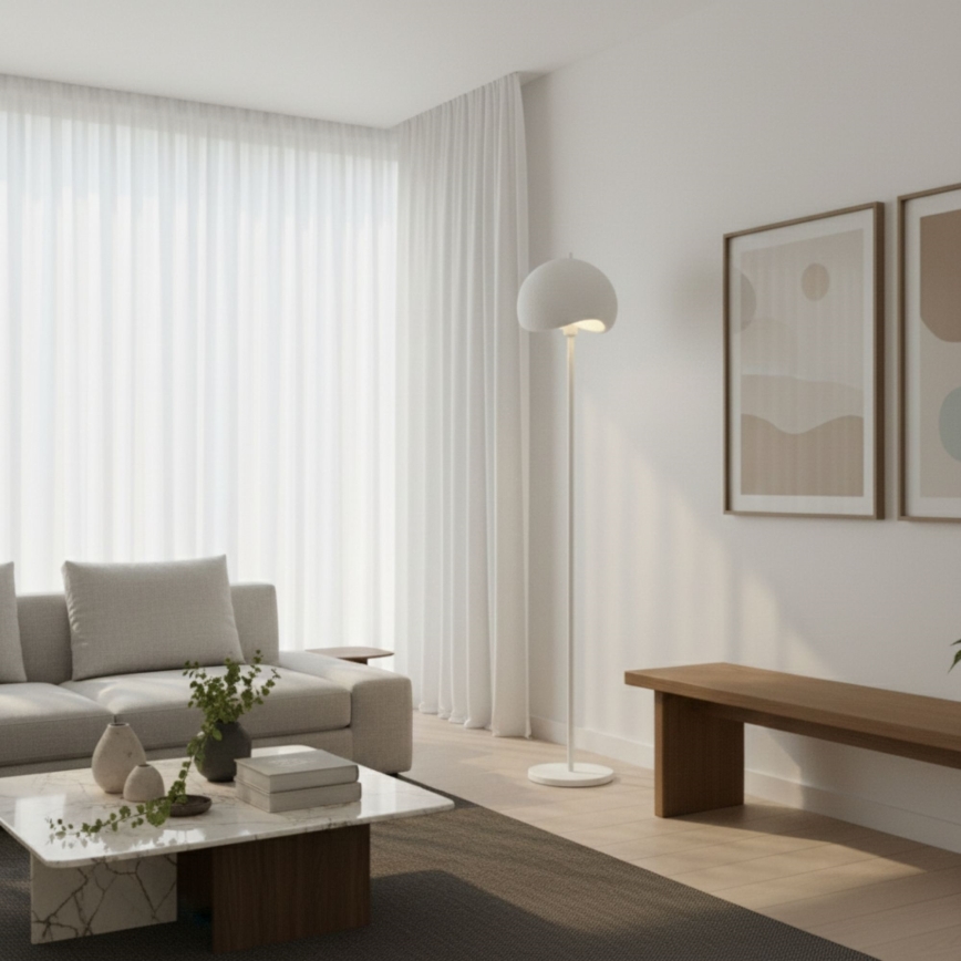 Brilagi - Gulvlampe YONTU 1xE27/40W/230V hvid