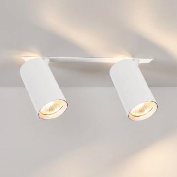 Brilagi - Indbygningsspot SELE 2xGU10/30W/230V hvid