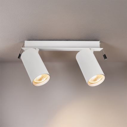 Brilagi - Indbygningsspot SELE 2xGU10/30W/230V hvid