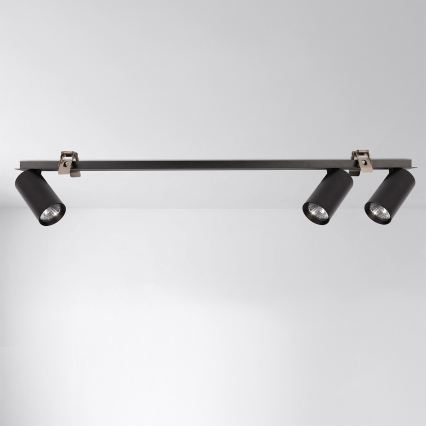Brilagi - Indbygningsspot SELE 3xGU10/30W/230V sort