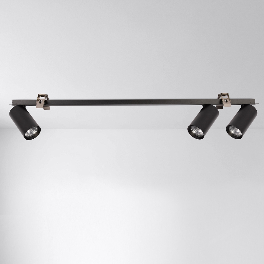 Brilagi - Indbygningsspot SELE 3xGU10/30W/230V sort
