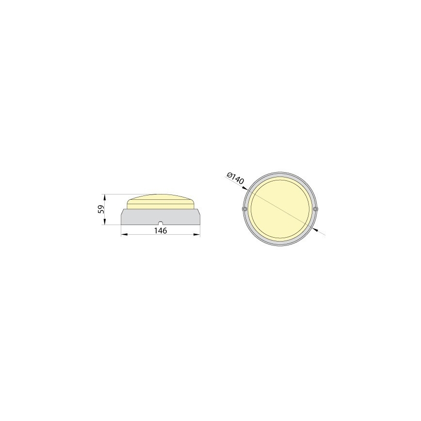 Brilagi - Industriel LED loftlampe SIMA LED/12W/230V IP65 hvid