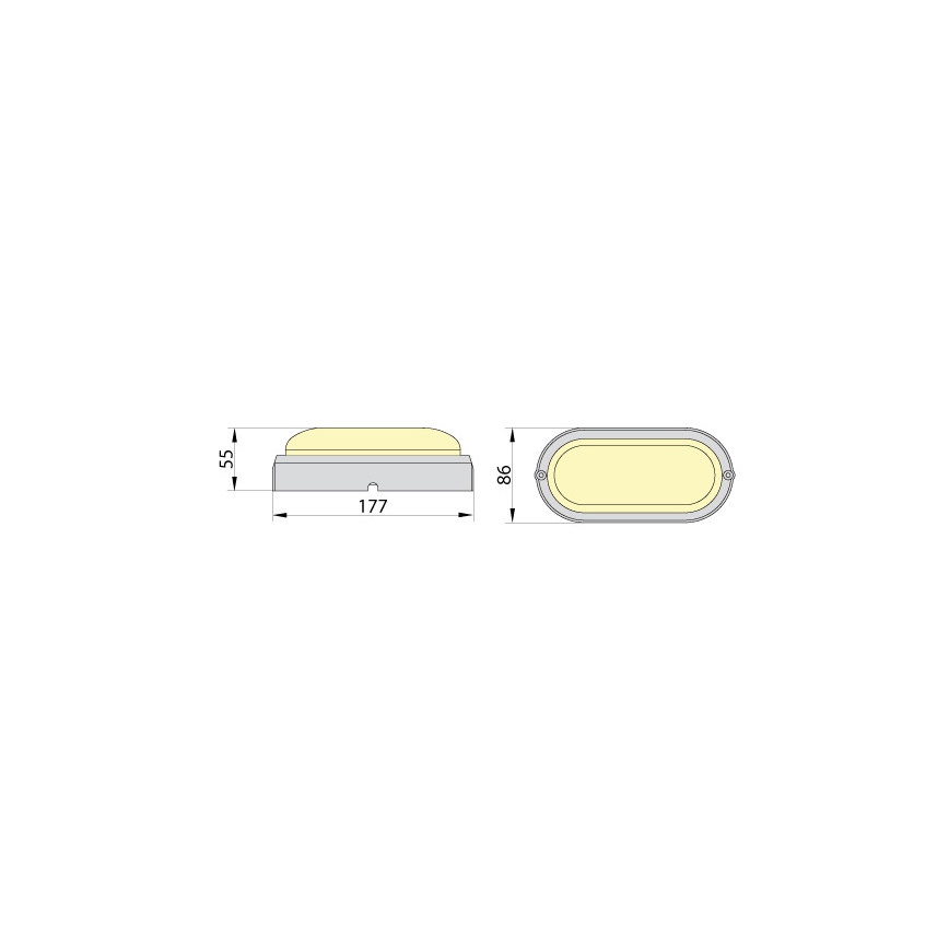 Brilagi - Industriel LED loftlampe SIMA LED/12W/230V IP65 sort