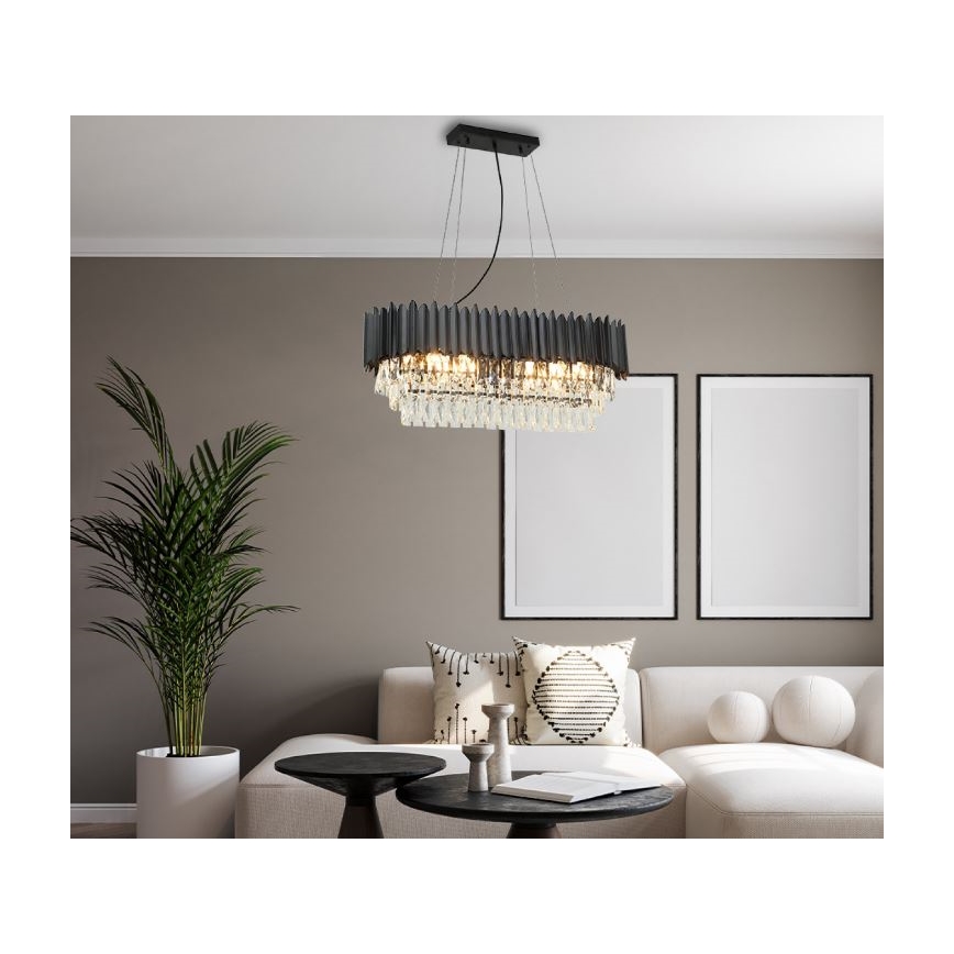 Brilagi - Kabelophængt lysekrone CARLOS 10xE14/40W/230V