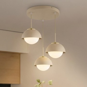 Brilagi - Kabelpendel COSMO 3xE27/60W/230V beige/guld