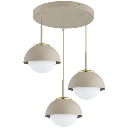Brilagi - Kabelpendel COSMO 3xE27/60W/230V beige/guld