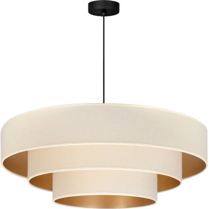 Brilagi - Kabelpendel LUNETA 3xE27/60W/230V Ø 80 cm creme/guld