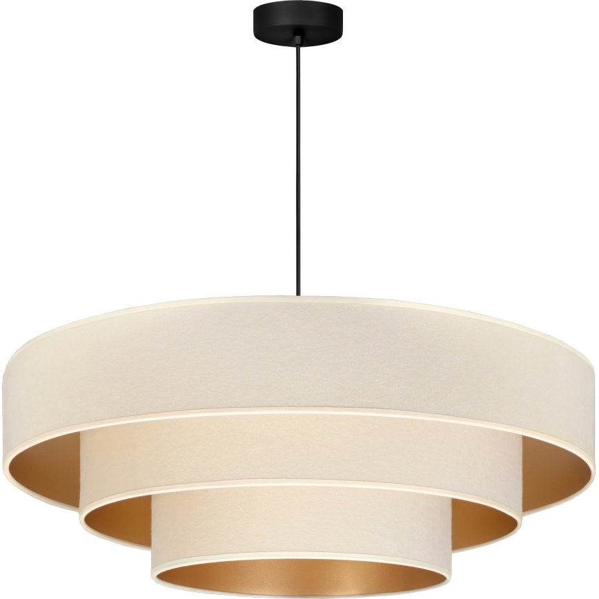 Brilagi - Kabelpendel LUNETA 3xE27/60W/230V Ø 80 cm creme/guld