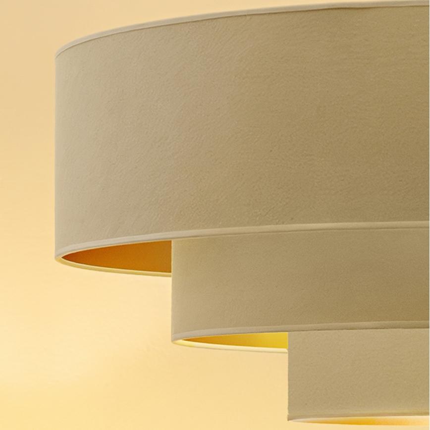 Brilagi - Kabelpendel LUNETA 3xE27/60W/230V Ø 80 cm creme/guld