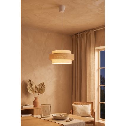 Brilagi - Kabelpendel SPACE 1xE27/60W/230V Ø 40 cm beige/creme