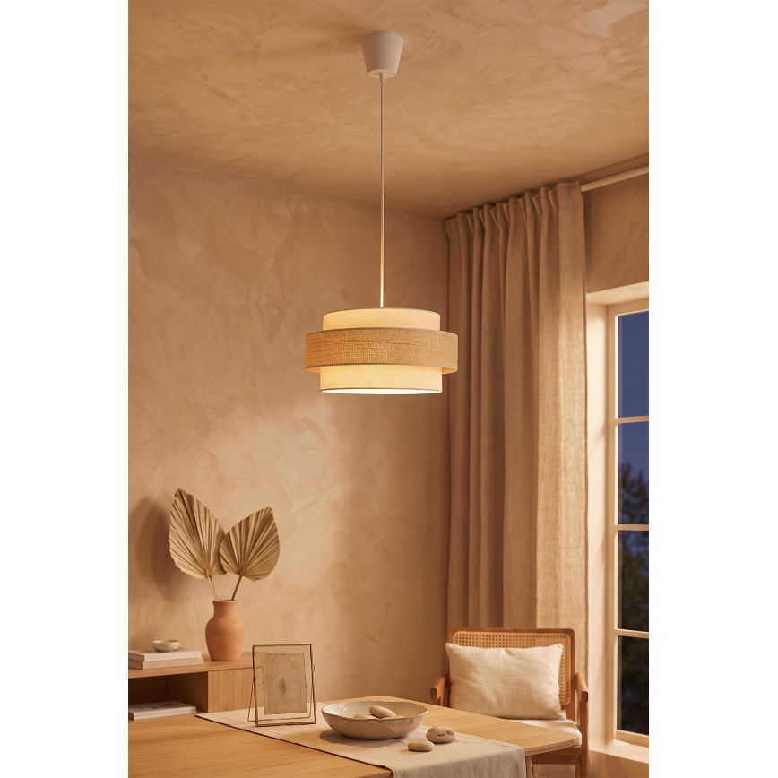 Brilagi - Kabelpendel SPACE 1xE27/60W/230V Ø 40 cm beige/creme