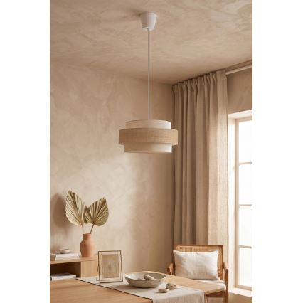 Brilagi - Kabelpendel SPACE 1xE27/60W/230V Ø 40 cm beige/creme