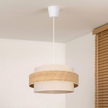 Brilagi - Kabelpendel SPACE 1xE27/60W/230V Ø 40 cm beige/creme