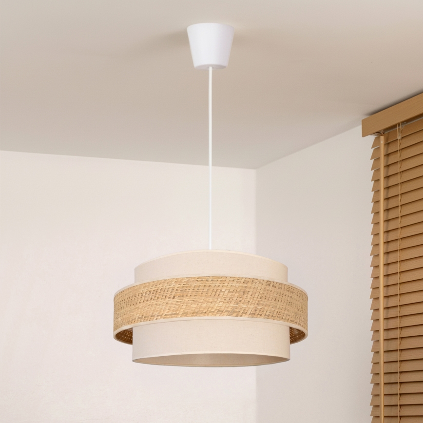 Brilagi - Kabelpendel SPACE 1xE27/60W/230V Ø 40 cm beige/creme
