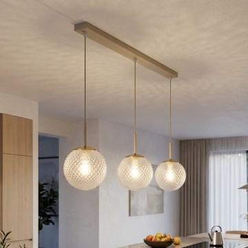 Brilagi - Kabelpendel STELLA 3xE27/60W/230V beige/guld