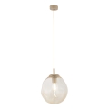 Brilagi - Kabelpendel VULCANO 1xE27/15W/230V beige/røget beige