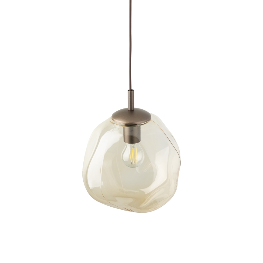 Brilagi - Kabelpendel VULCANO 1xE27/15W/230V brun/røget beige