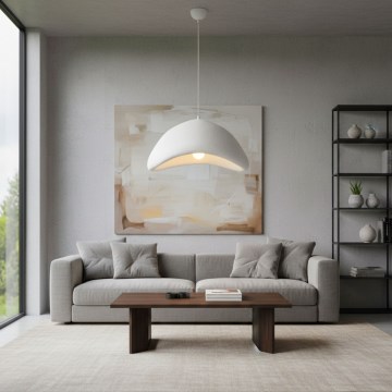 Brilagi - Kabelpendel WABI SABI 1xE27/40W/230V Ø 52 cm hvid