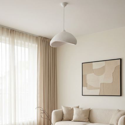 Brilagi - Kabelpendel WABI SABI 1xE27/40W/230V Ø 52 cm hvid