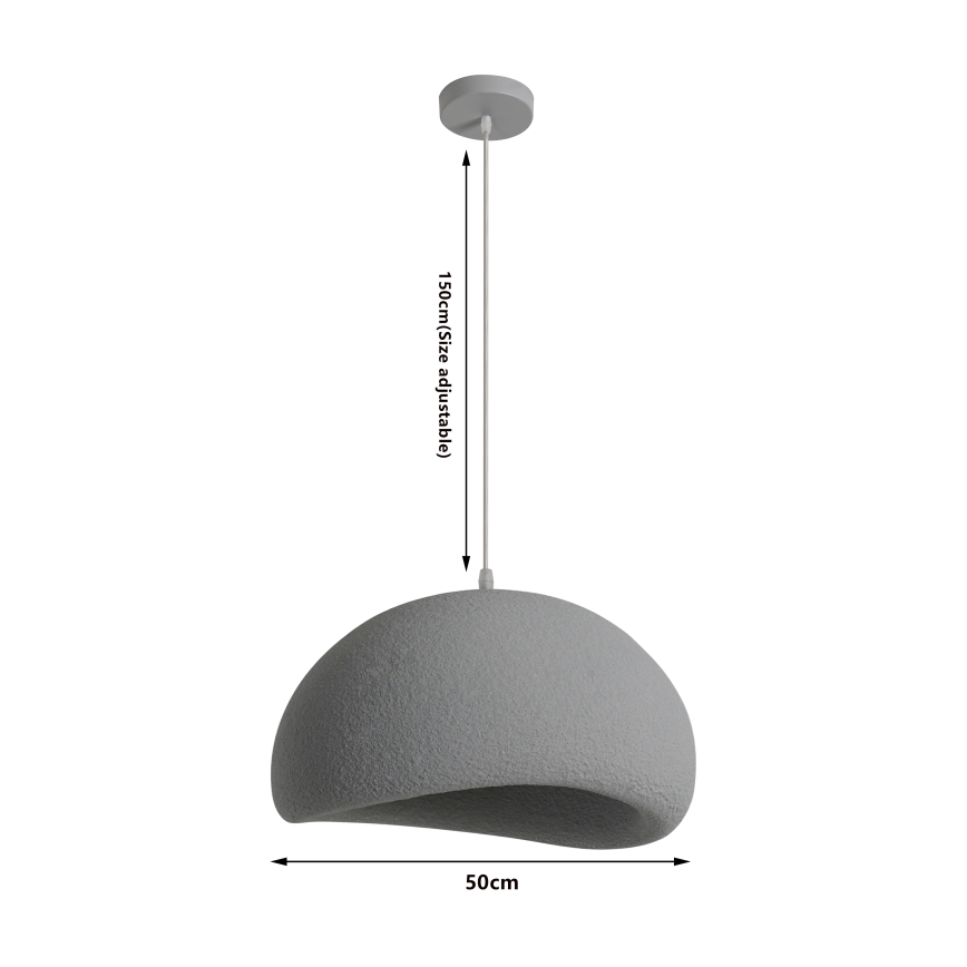 BRILAGI - Kabelpendel WABI SABI 1xE27/60W/230V Ø 50 cm grå
