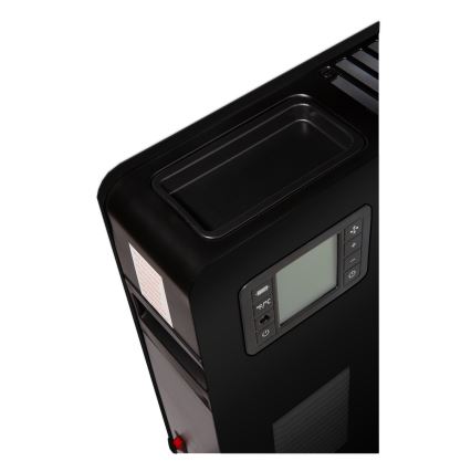 Brilagi - Konvektionsradiator 1000/1300/2300W LCD/timer/TURBO/termostat sort + fjernbetjening