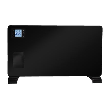 Brilagi - Konvektionsradiator 1000/1300/2300W LCD/timer/TURBO/termostat sort + fjernbetjening