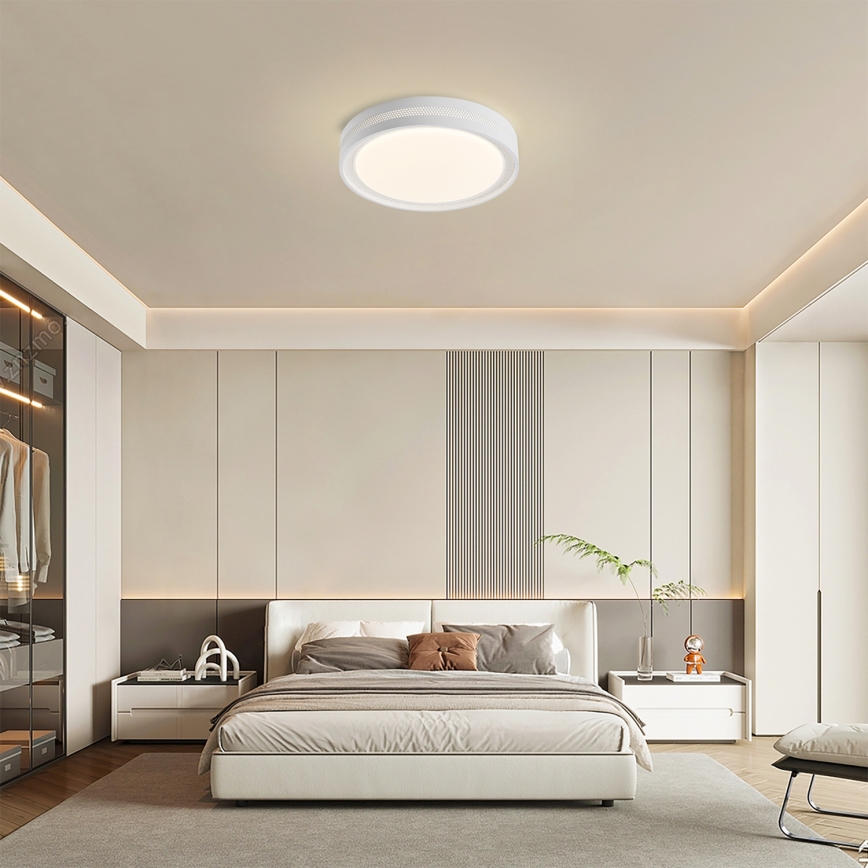 Brilagi - Dæmpbar LED-loftlampe KREON LED/54W/230V 3000–6000K hvid Ø 38 cm + fjernbetjening