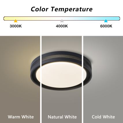 Brilagi - Dæmpbar LED-loftlampe KREON LED/54W/230V 3000-6000K hvid Ø 38 cm + fjernbetjening