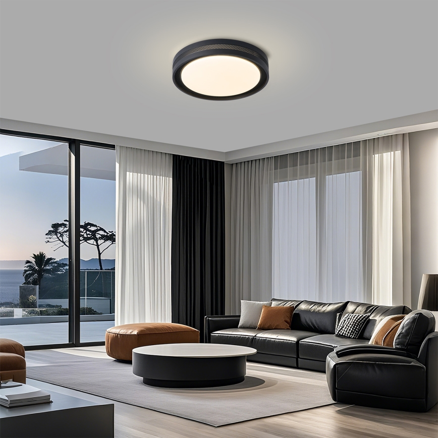 Brilagi - Dæmpbar LED-loftlampe KREON LED/54W/230V 3000-6000K hvid Ø 38 cm + fjernbetjening