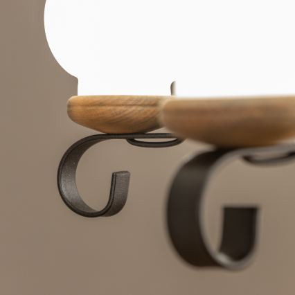 Brilagi - Kædelampe ROATA 5xE14/40W/230V Ø 50 cm bøg