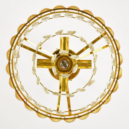 Brilagi - Kædeophængt lysekrone CRISTAL 5xE14/40W/230V Ø 38 cm