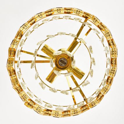 Brilagi - Kædeophængt lysekrone CRISTAL 5xE14/40W/230V Ø 38 cm