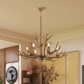 Brilagi - Kædeophængt lysekrone DEER 6xE14/10W/230V Ø 102 cm