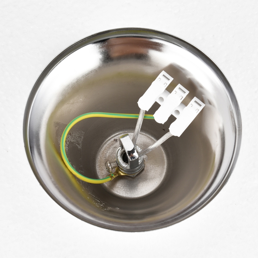 Brilagi - Kædeophængt lysekrone ECLIPSE 5xE14/10W/230V Ø 38 cm sølv