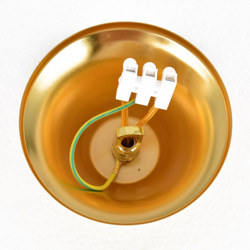 Brilagi - Kædeophængt lysekrone ECLIPSE 7xE14/10W/230V Ø 48 cm sort/guld