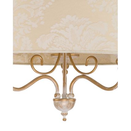 Brilagi - Kædeophængt lysekrone SONIA 3xE27/15W/230V Ø 56 cm creme/patina