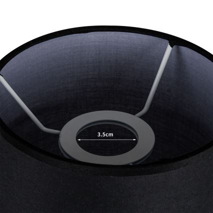Brilagi - Lampeskærm til bordlampe TABLON E27 Ø 14 cm sort