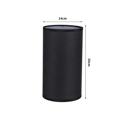 Brilagi - Lampeskærm til bordlampe TABLON E27 Ø 14 cm sort
